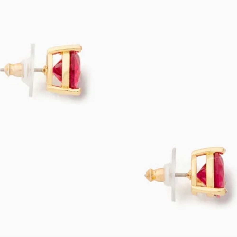 NWT Kate Spade Rise and Shine Festive Pink Goldtone Earrings - Picture 3 of 5
